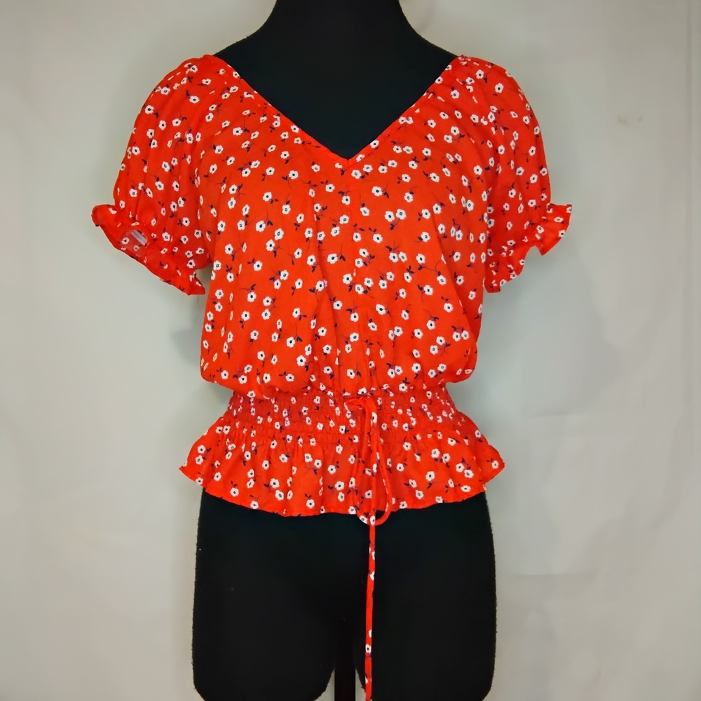 Sienna Sky Red Floral Blouse